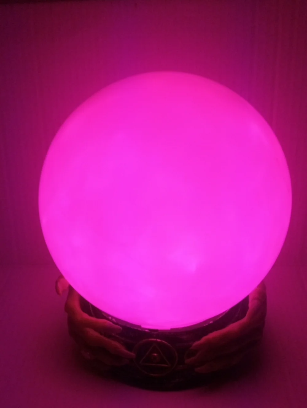Halloween Prop with Sound & Lights Fortune Teller LED Witch Crystal Ball Orb